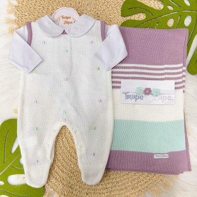 Saída de Maternidade Serenity - Lilás Saída de Maternidade Serenity - Lilás